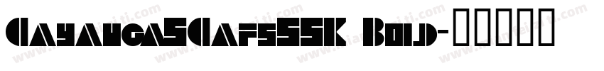 CayaugaSCapsSSK Bold字体转换